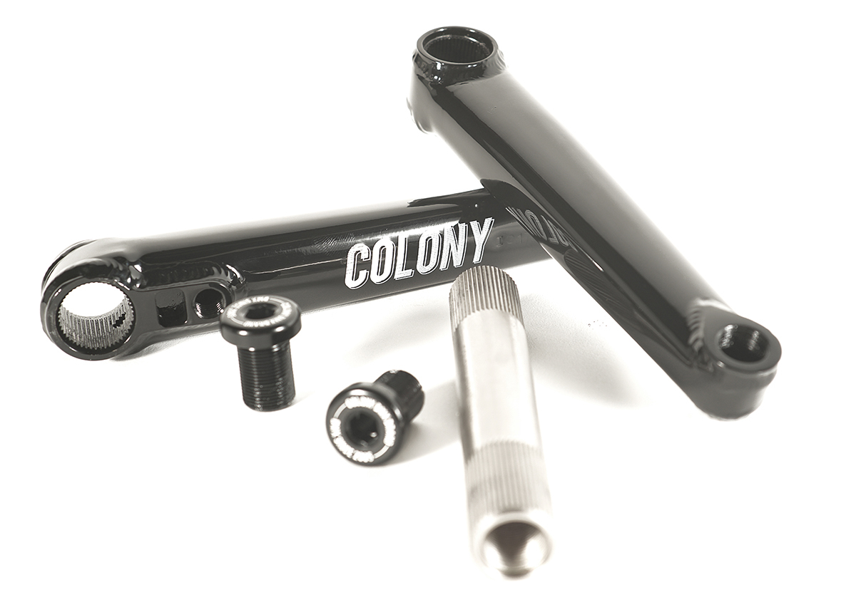 black bmx cranks