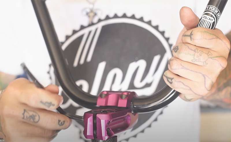 colony bmx stem purple