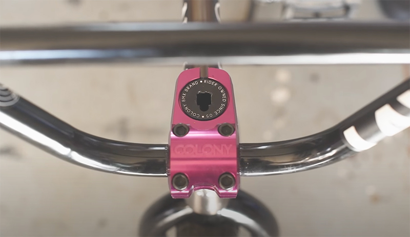 purple colony bmx stem