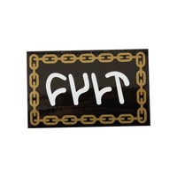 Cult Chain Sticker - Black / Gold