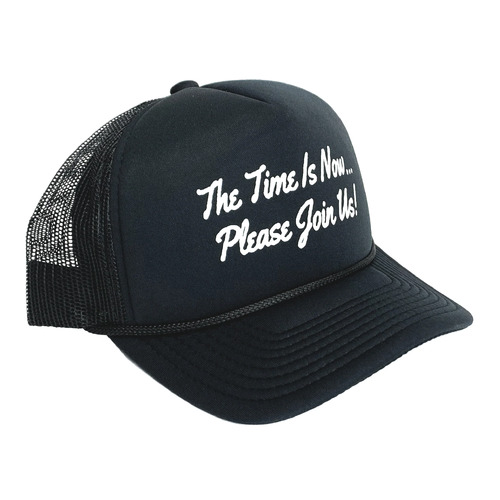 Cult Time Is Now Trucker Black