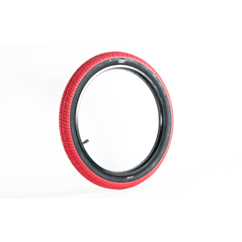 Family BMX Tyre F603 Tyre 20" x 2.35" [Colour: Red/Black]