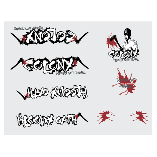 Colony Bloody Oath Frame Sticker Kit