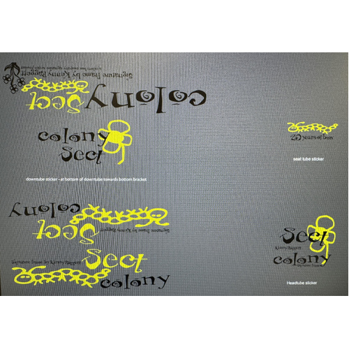 Colony Sect Frame 2005 Sticker Set