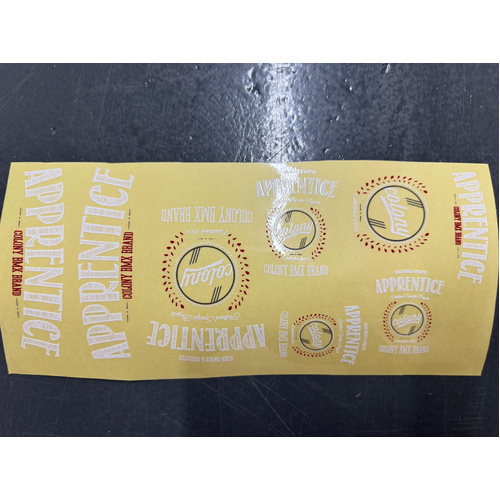 Colony BMX Apprentice Bike Sticker Kit White