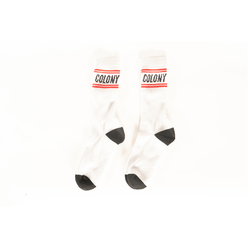 Colony BMX Logo Socks [Colour: White]