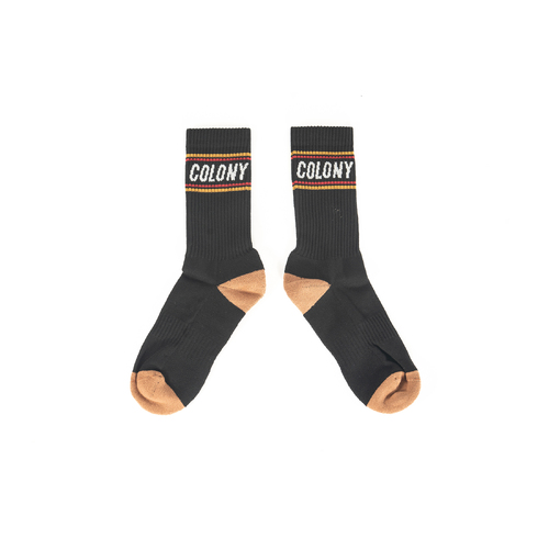 Colony BMX Logo Socks Black