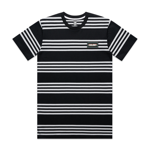 Colony Stripey T-Shirt Black/White [Size: S]