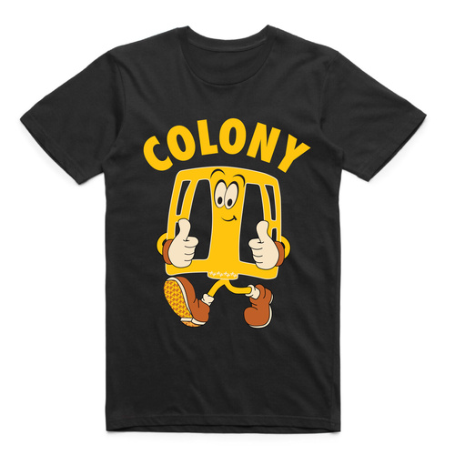 Colony BMX Pedal Man T-Shirt Black Small