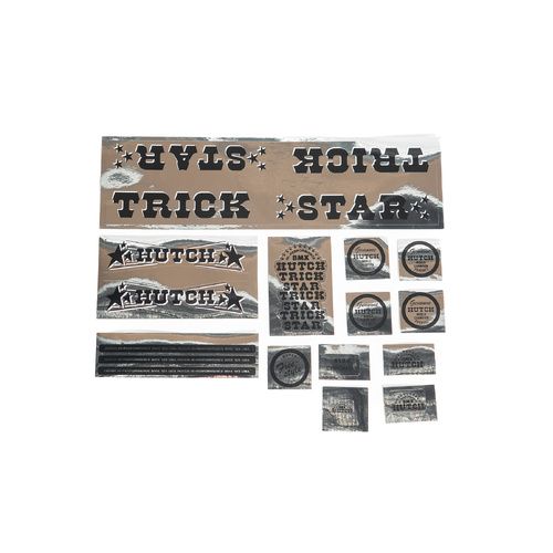 Hutch Trick Star Sticker Set Chrome